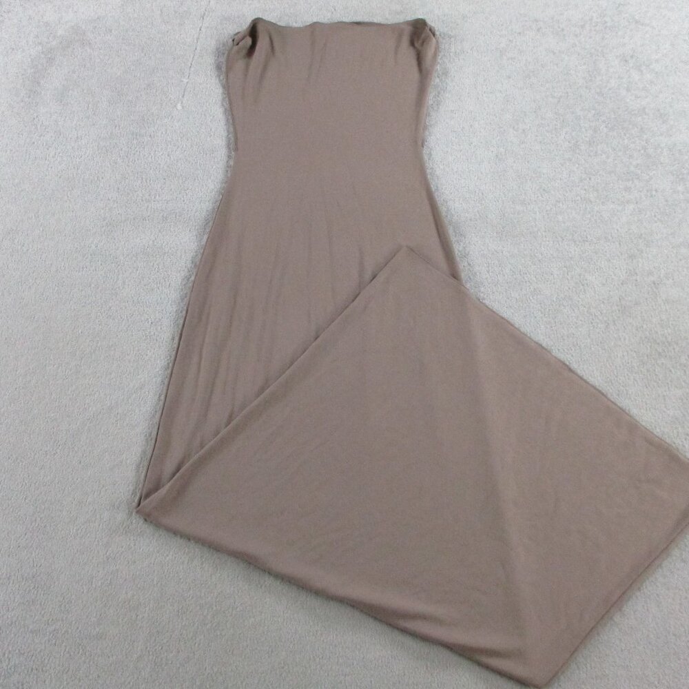 SKIMS Tube Dress Womens Medium Tan Brown Long Maxi Stretch Soft NWOT - Picture 3 of 9